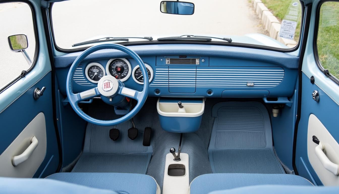 Découvrez l'intérieur du Fiat Topolino, la citadine électrique au charme irrésistible. Alliant modernité et confort, cette voiture offre une expérience de conduite unique en ville. Explorez son design élégant et ses fonctionnalités innovantes pour un quotidien agréable et écoresponsable.